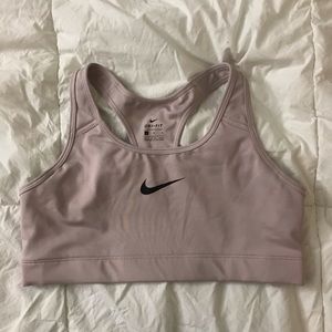 Nike blush pink sports bra